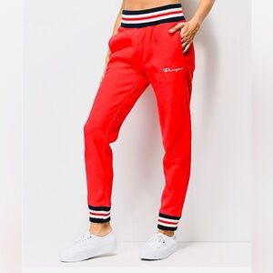 NWT Champion Reverse Weave Pant, Red Fleece, Joggers, Sweatpants, XLarge
